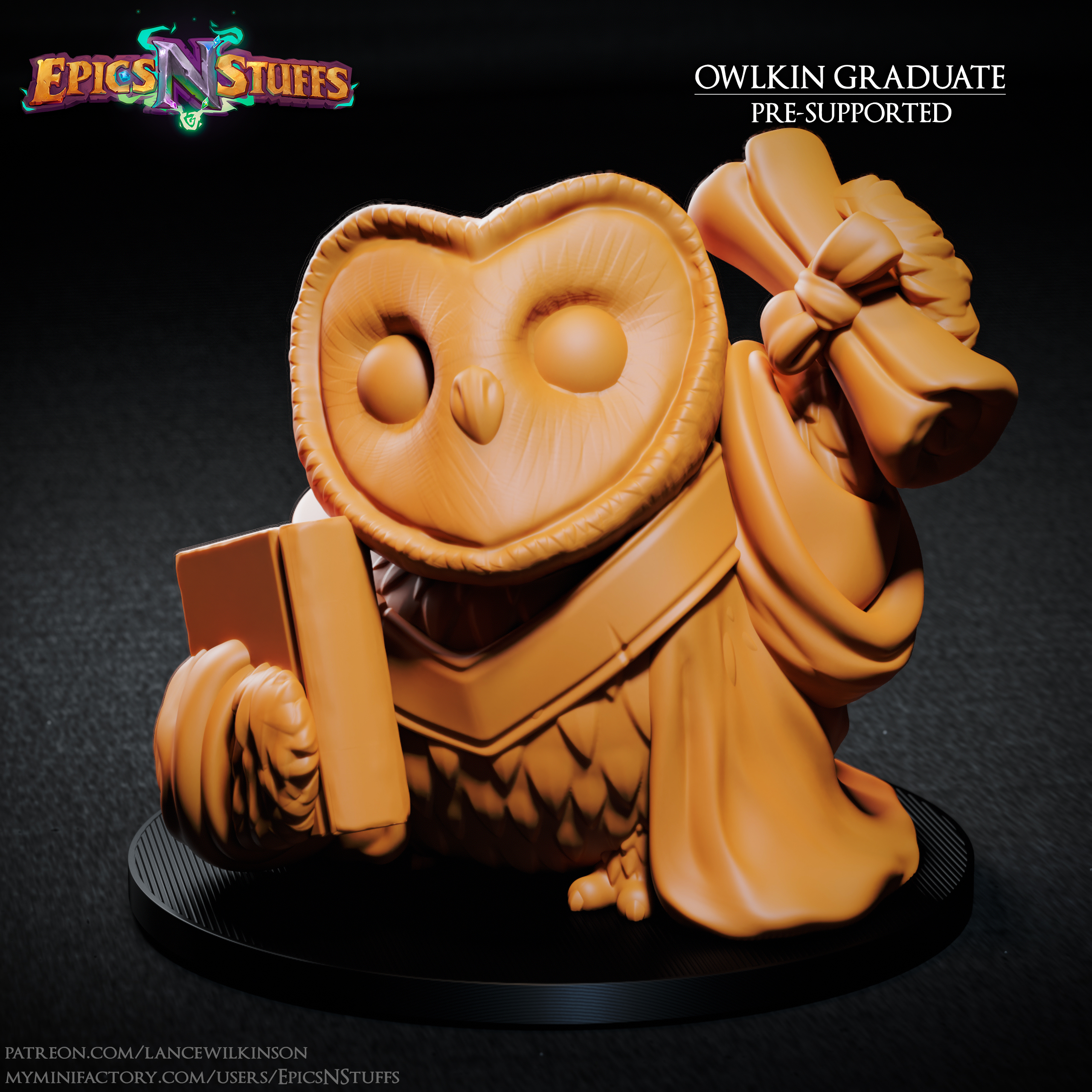 Owlkin Graduate Variant Miniature - Pre-Supported